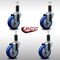 Service Caster 4'' SS Blue Poly Wheel Swivel 1-1/4'' Expanding Stem Caster Set, 4PK SCC-SSEX20S414-PPUB-BLUE-114-4 - alternate 3